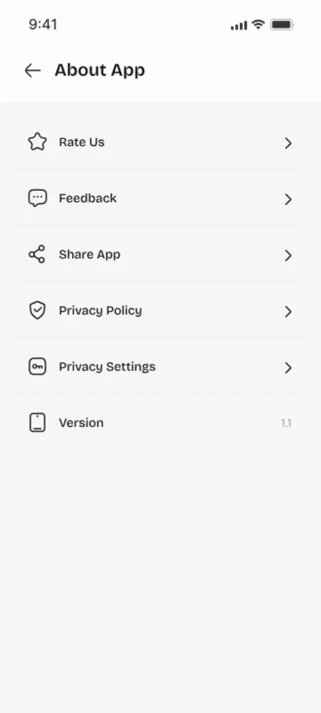 Youliable About App — task management app screen