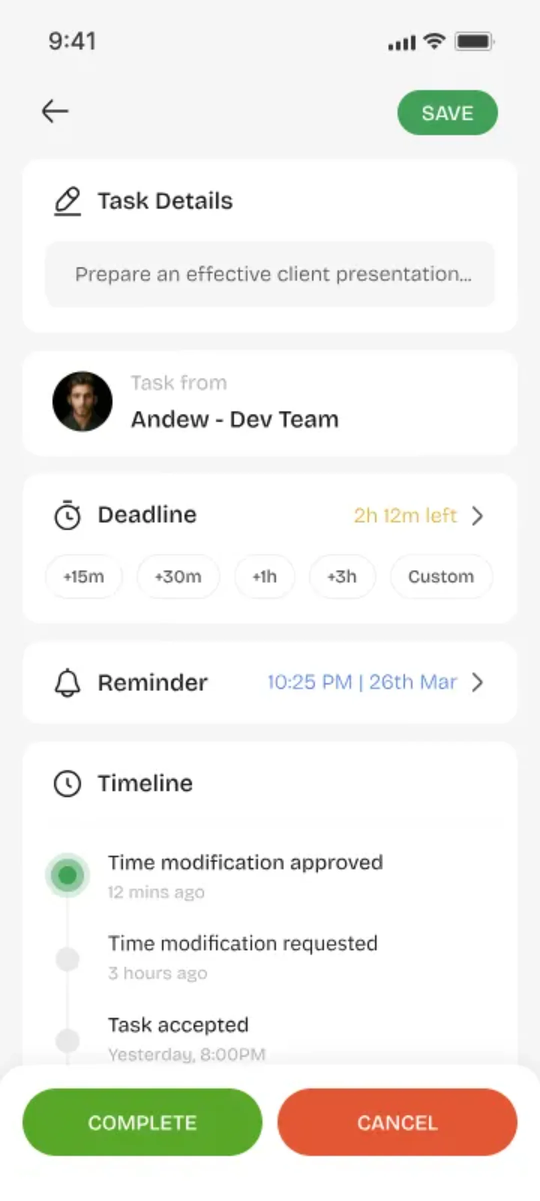 Youliable My Tasks screen — real app screenshot